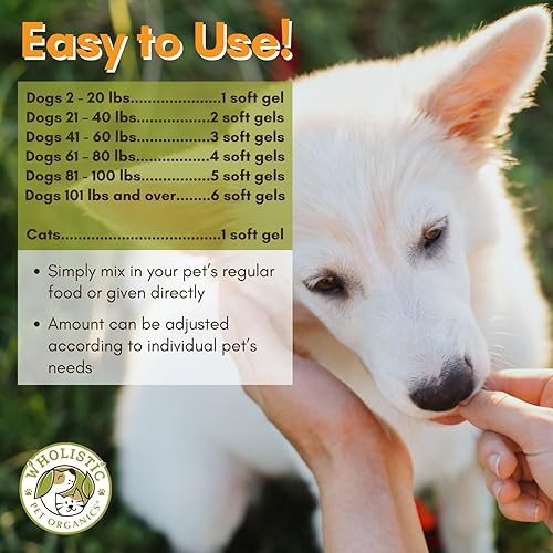 Miniatura 5 de Wholistic Pet Organics Aceite de salmón Aceite de salmón salvaje de Alaska de aguas profundas para perros - Aceite de pescado Omega 3 para perros