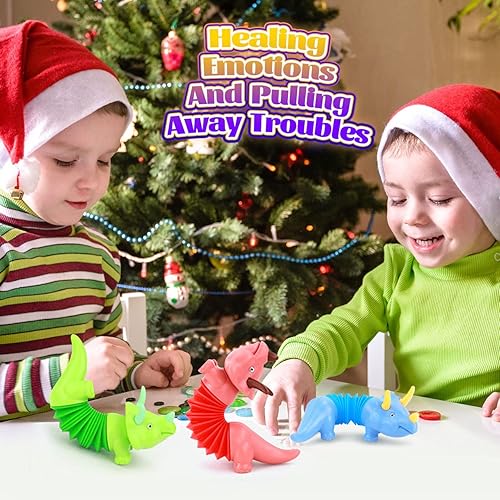 Miniatura 6 de 6 tubos de juguetes sensoriales juguetes para la ansiedad para niños de 3 a 12 años regalos para autismo juguetes sensoriales de dinosaurio