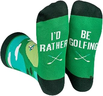 Golf Gift for Men, Funny Golfing Novelty Socks for Golf Lovers