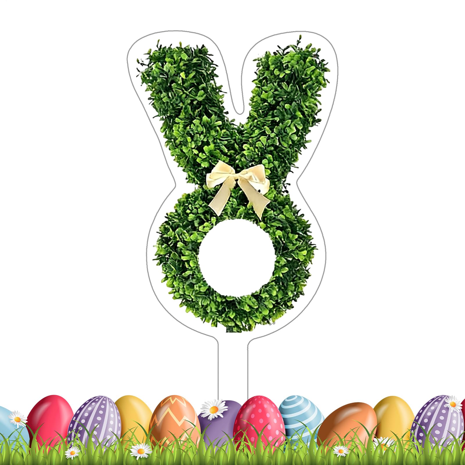 Figurine lapin acrylique 2D pour embellir facilement un jardin ou un porche triste
