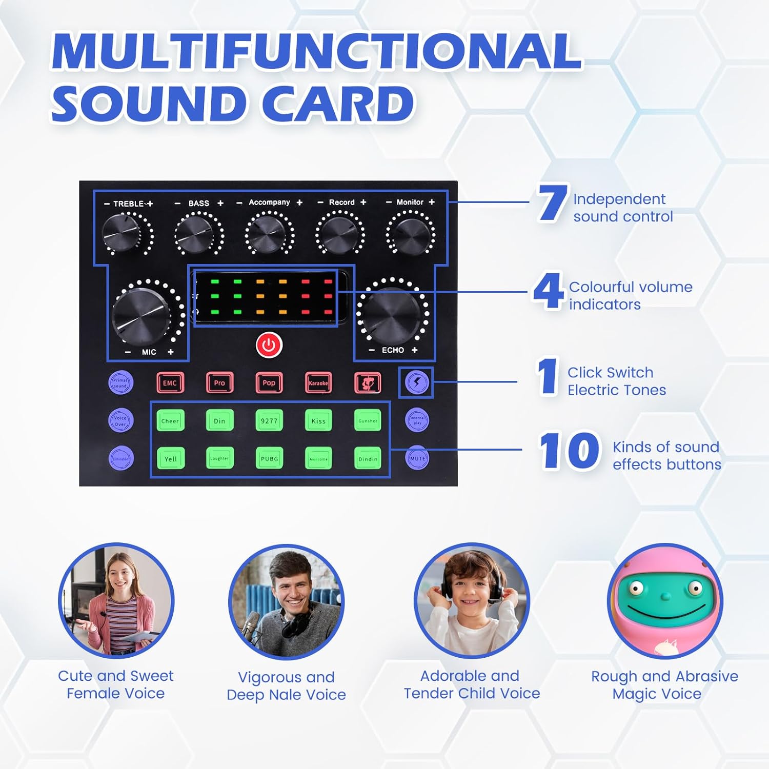 Podcast Equipment, Podcast Equipment Bundle with BM-800 Microphone & V8s Sound Card, Recording Studio Equipment for Singing, Gaming, Live Streaming and YouTube Tiktok