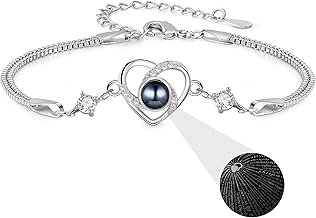 Tusuzik Pulsera Mujer Plata 925 Joyas de Mujer Ideas Regalos Originales para Mujer Cumpleaños Regalo Novia Mama Madre San Valentin