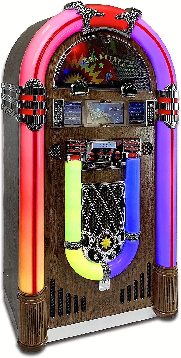 Buy Arkrocket Saturn V Full Size Jukebox Vinyl Record Player Bluetooth