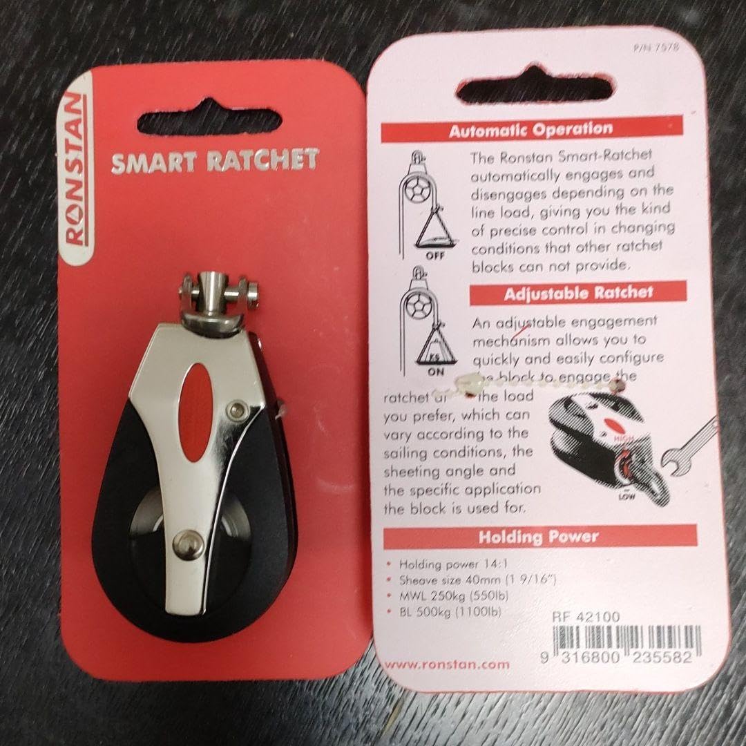 Amazon.co.jp: Ronstan Smart Ratchet Block 1.6 inches (40 mm 