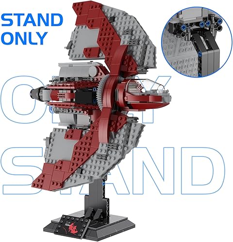 Miniatura 3 de Pantalla para Lego T-6 Shuttle 75362, Show Starship Building Toy para fanáticos, puede fijar 4 figuras, modelo de soporte de exhibición 75362, el