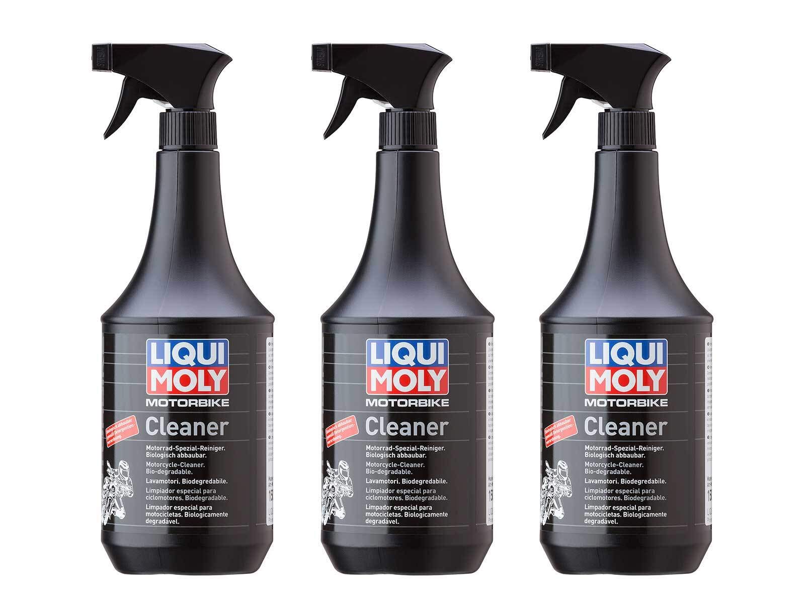 3X Liqui Moly 1L Motorrad Reiniger Motorbike Cleaner Biologisch abbaubar 1509
