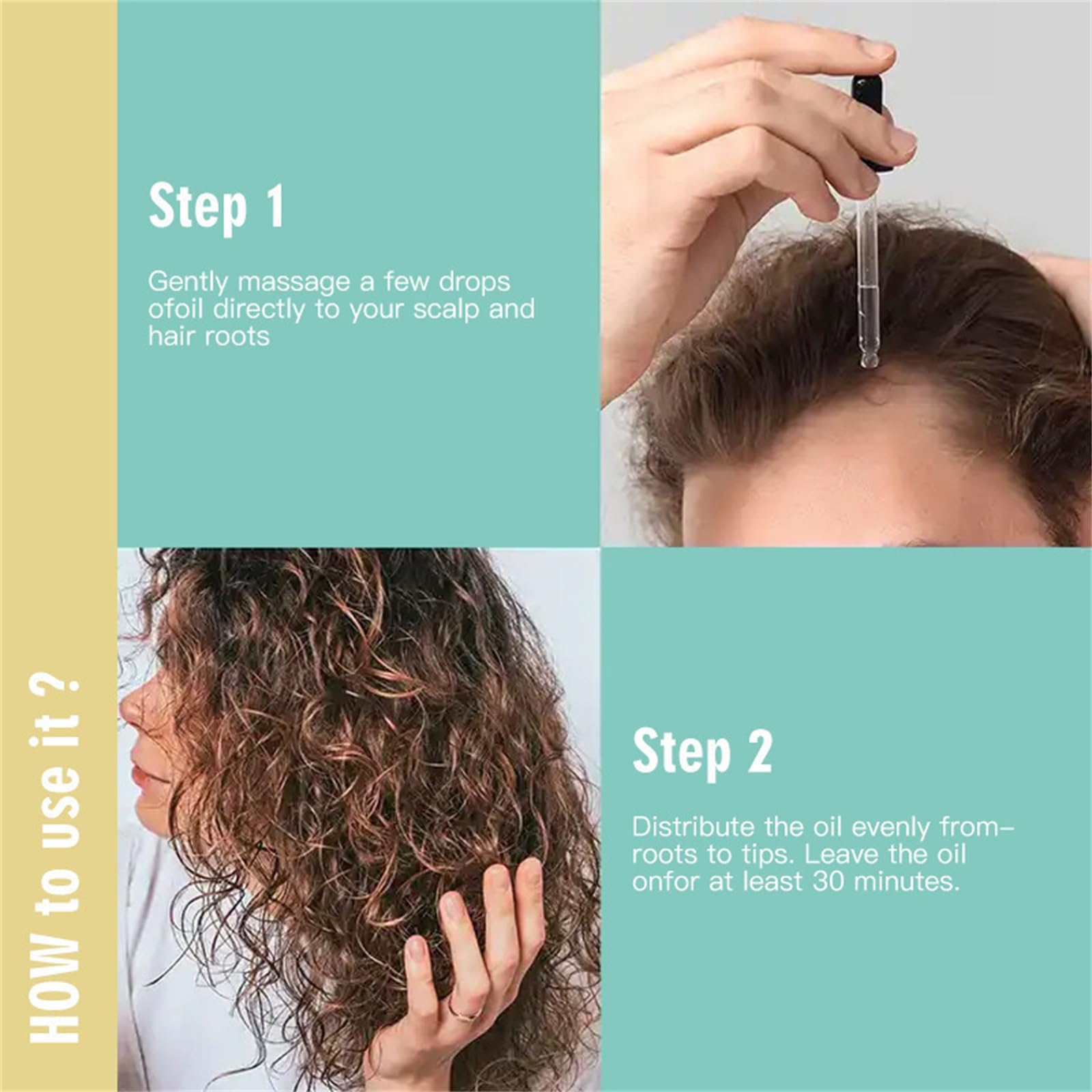 Teluni Carvenchy Haaröl Haarwachstum Öl mit Rosmarinöl für Haare Natürliche Haarkur Öl mit Argan Rizinus Mandelöl für trockene und geschädigte Haare