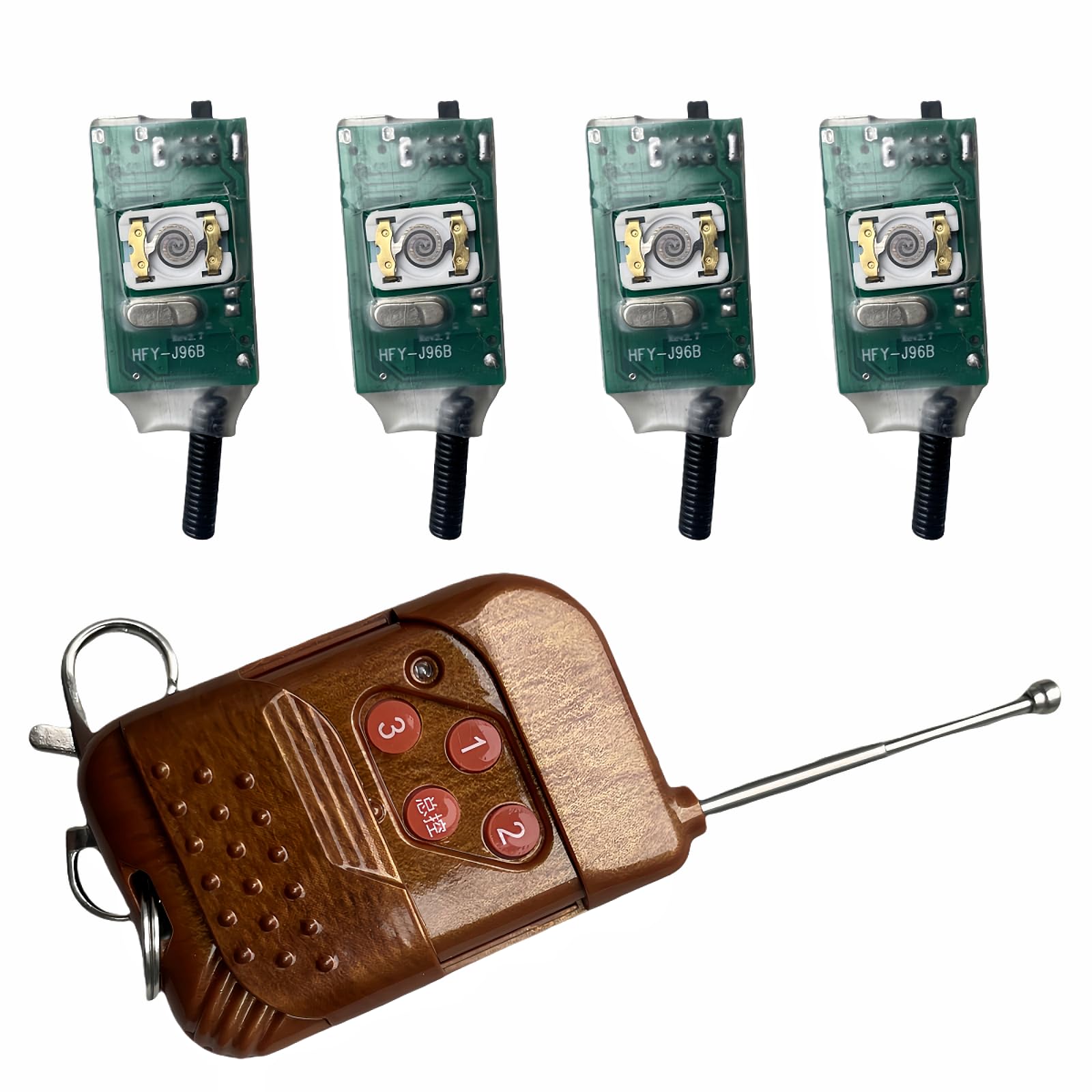 Wiederverwendbarer Balloon Popper Controller mit einer Reichweite von 30 Metern kompaktes und praktisches Design geeignet für jede Art von Party und Balloon Popper Tool kombiniert Party (1 control 4)