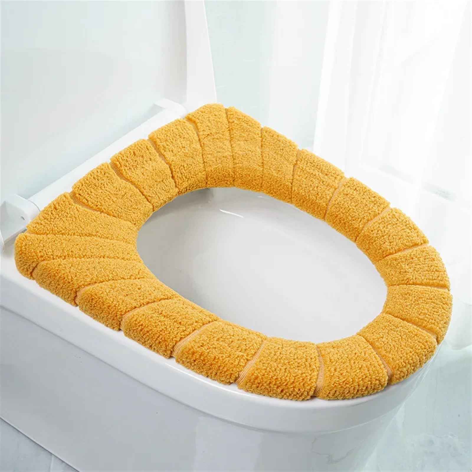 Housse de siège de toilette citrouille protège abattant jaune