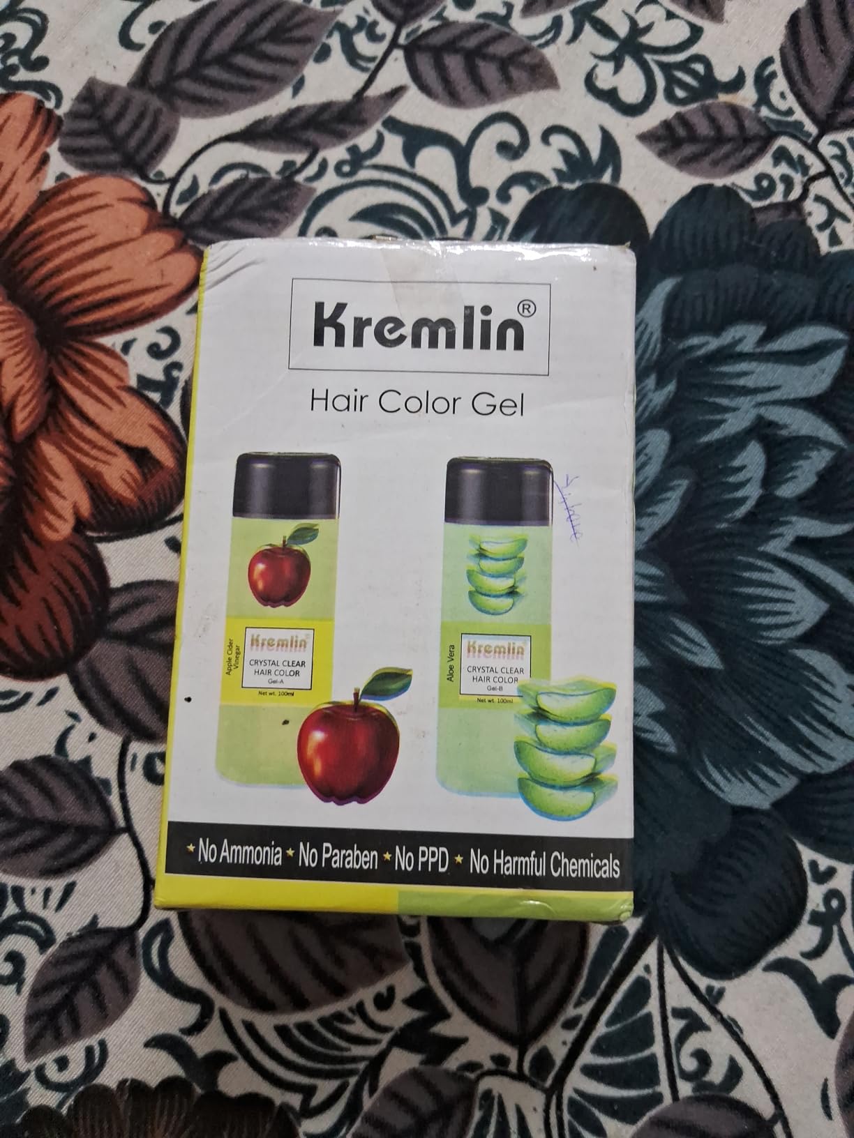 Buy Kremlin Crystal Clear Gel Hair Color100ml+100ml Apple and Alovera+Free Black (Dark Brown