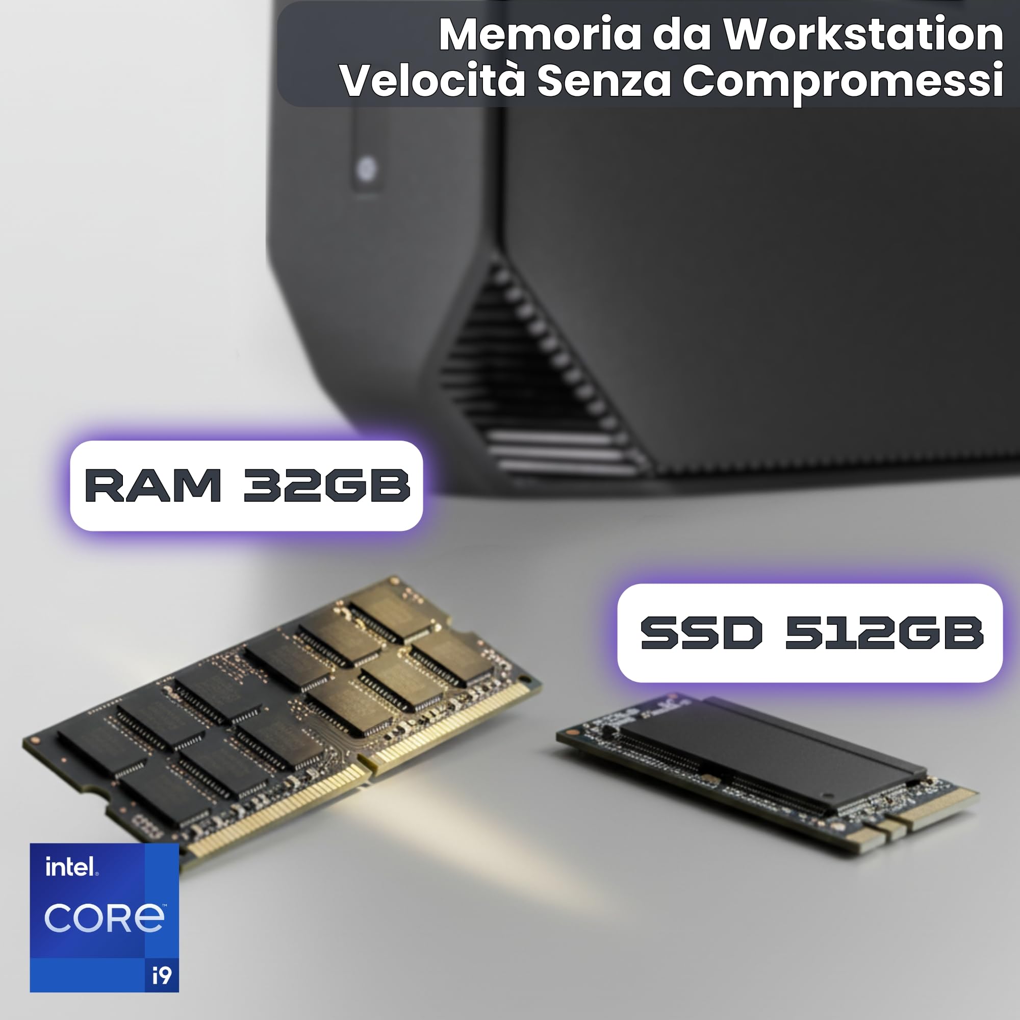 HP Z2 Mini G4 Workstation Mini PC Professionale Certificata ISV | Intel Core i9-9900 9a Gen 8 Core 16 Thread 5.0GHz | 32GB DDR4 | SSD NVMe 512GB | Win 11 Pro | Ricondizionato | Garanzia 36 Mesi