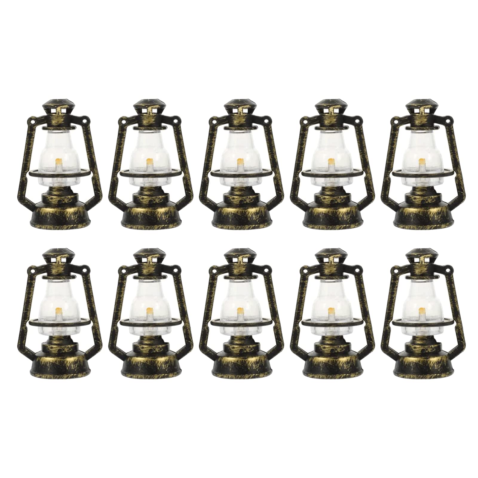 Kerosene Lamps, Lantern Decorative Hurricane Ornaments for Home Decor Patio Decoration(Bronze)
