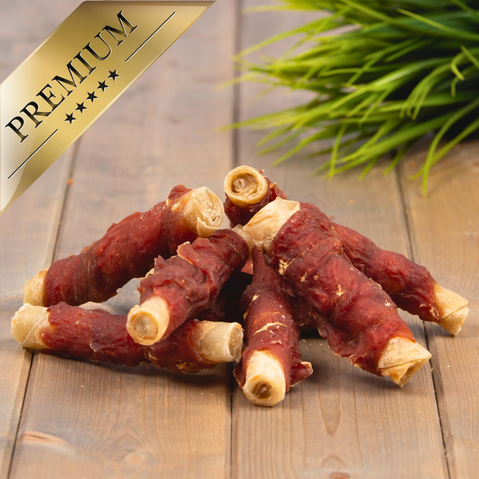 Lyra Pet® 10 kg Kaurollen mit Entenbrust Natur - Kausnack für Hunde