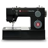 SINGER Heavy Duty 4432 High Speed Black Sewing Machine with Accessory Kit | Strong Motor with Enhanced Piercing Power, 110 Stitch Applications, Full Metal frame, 1-step Buttonhole & LED Light