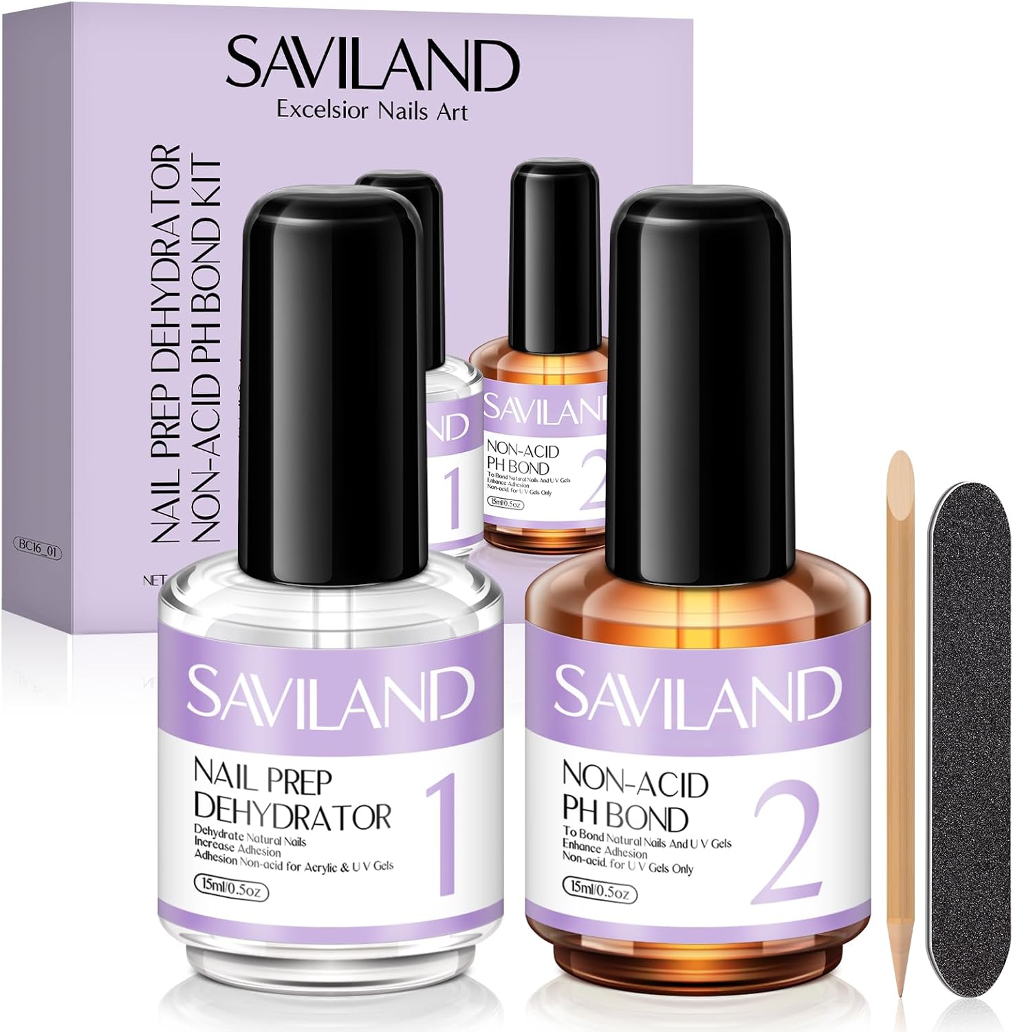 Saviland Nail Dehydrator and Primer Acid Free Natural Nail Dehydrator