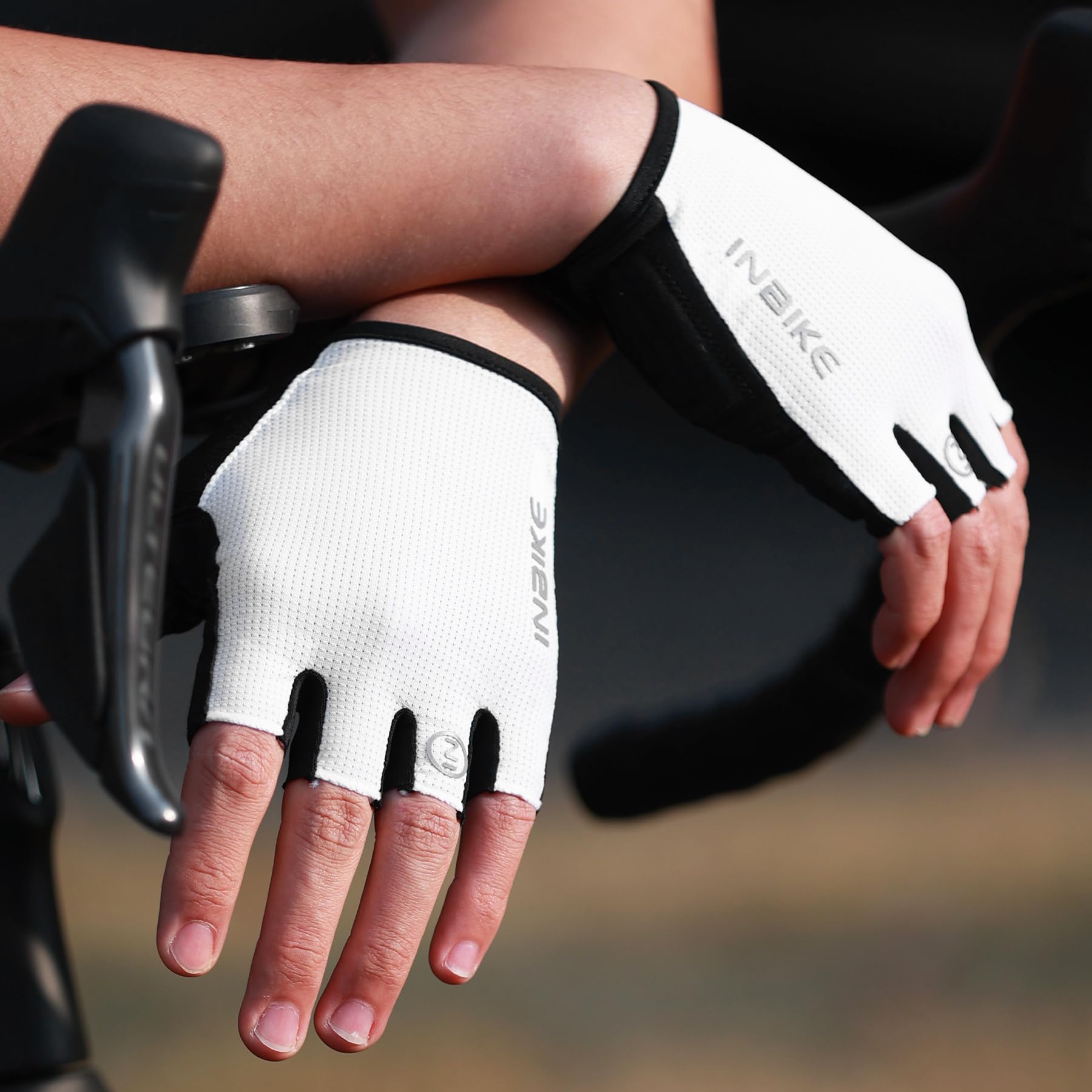 INBIKE Guantes Ciclismo Medio Dedo Verano MTB Transpirable 3mm Acolchado Hombre Mujer