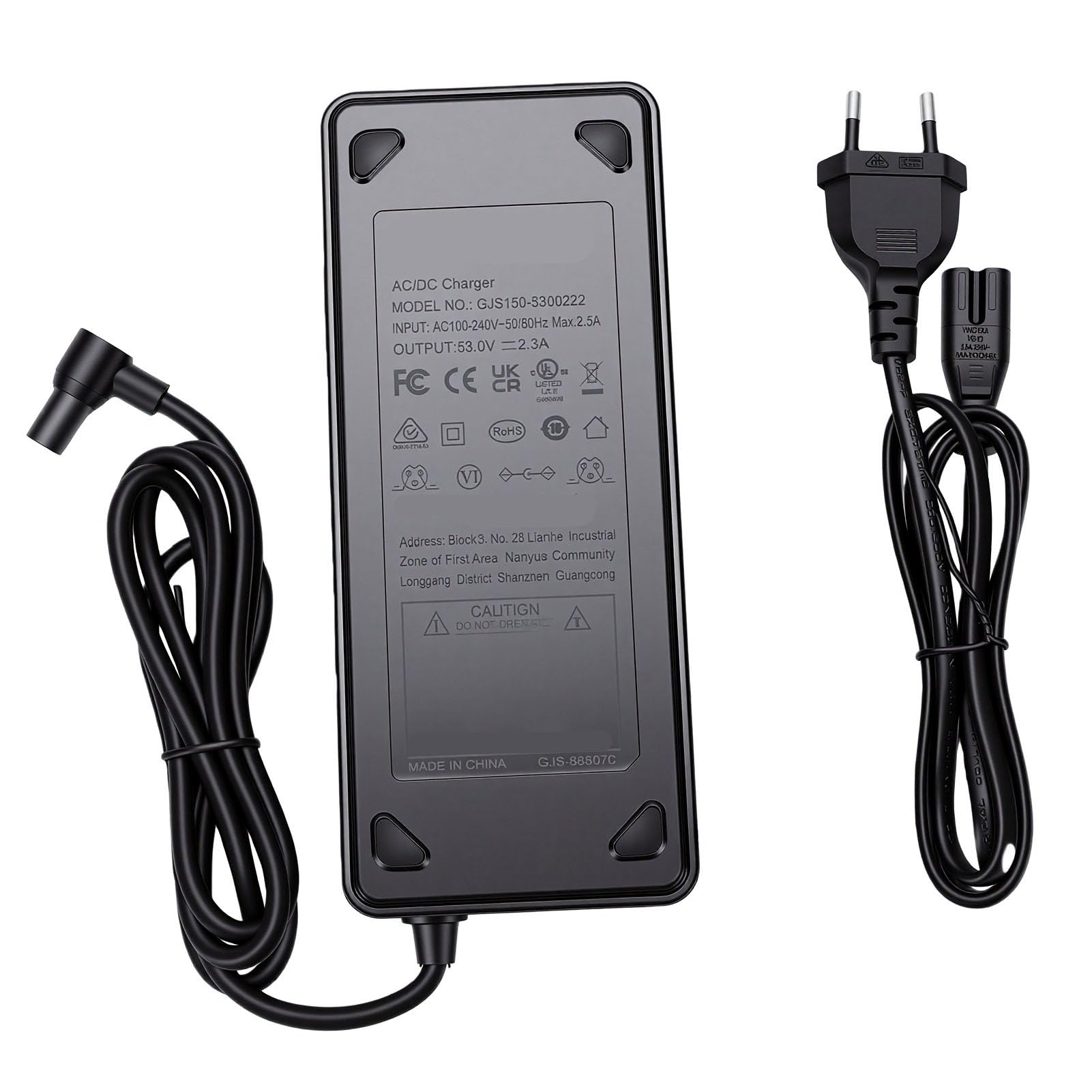 POENVFPO Cargador 2.3A para Mi4 Ultra Scooter Eléctrico, Adaptador de Corriente Plug and Play con Protección OVP OCP Cortocircuito