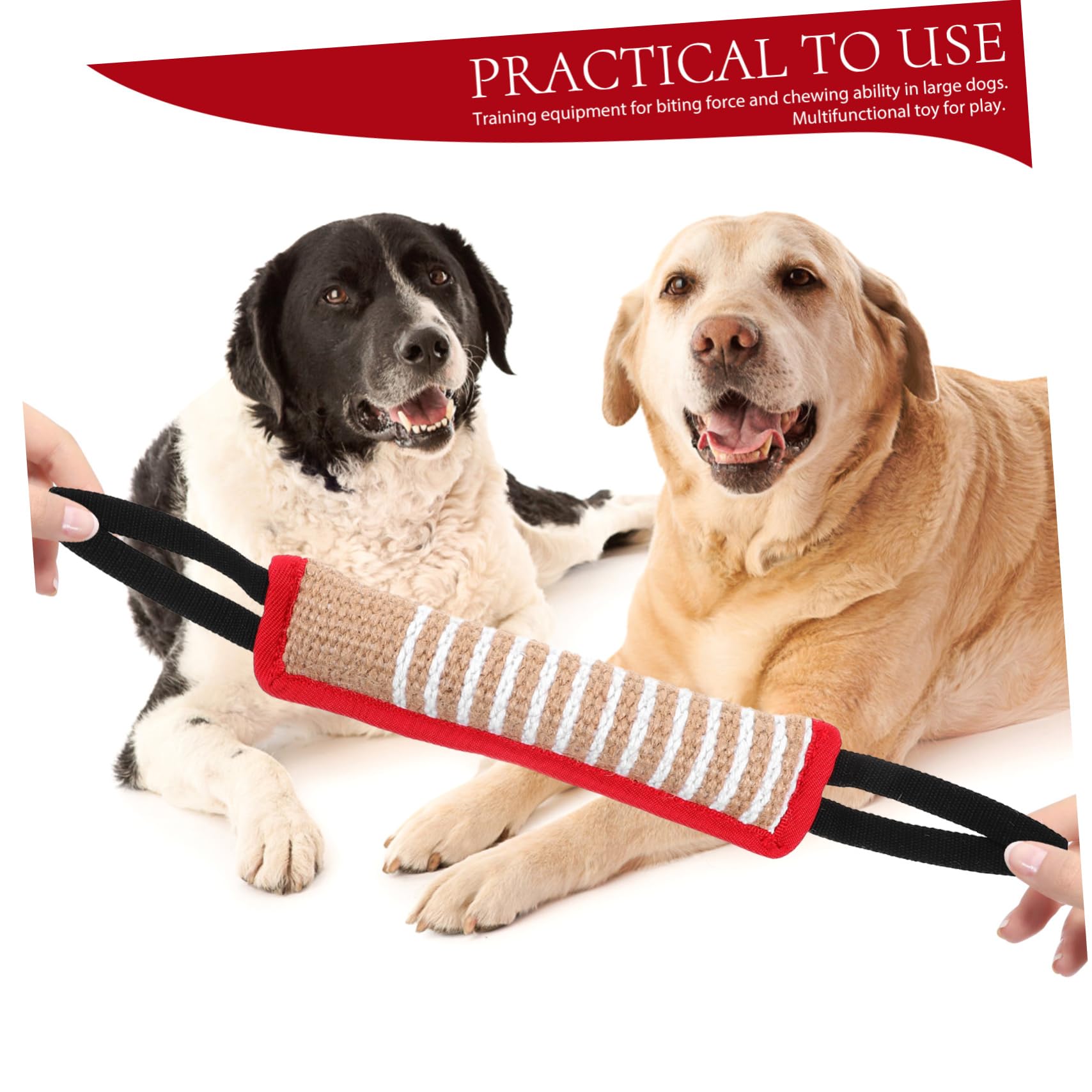 BESPORTBLE 4piezas Almohada De Tirón para Perros Juguete Interactivo De Jute Resistente para Entrenamiento y Reducción del Aburrimiento