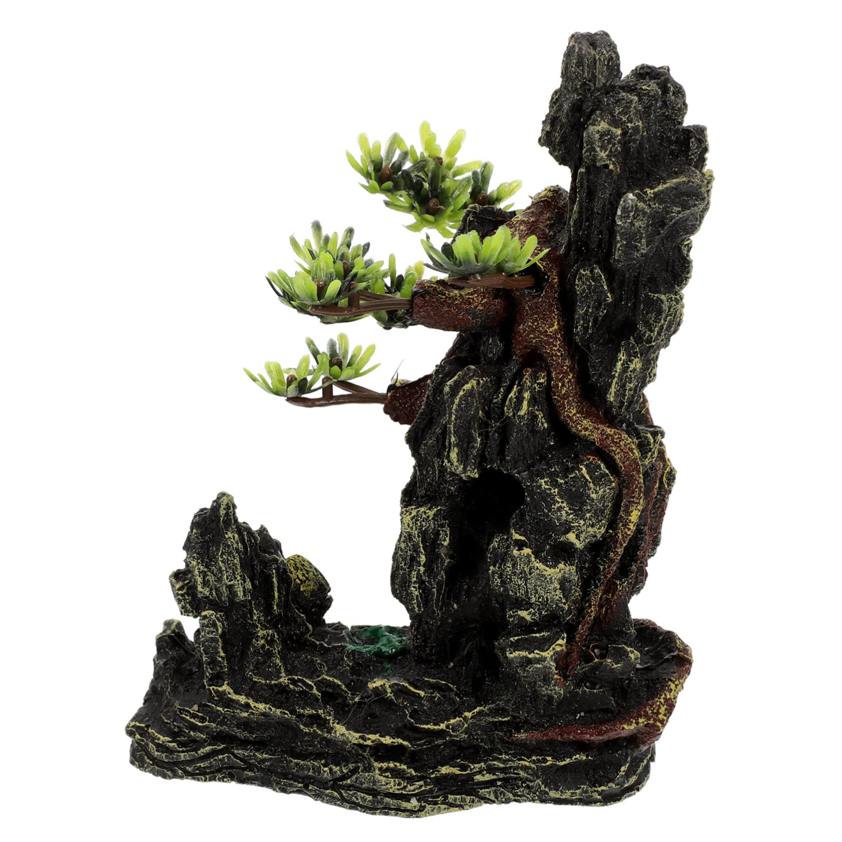 Árbol de Resina Decorativo para Terrario de Reptiles Rama Estable y Resistente Adecuado para Hábitat de Ranas y Tanque de Reptiles
