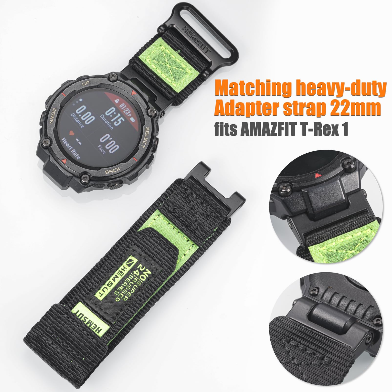 torbollo Correas de reloj compatibles con T-Rex/T-Rex 2/T-Rex Pro/T-Rex Ultra, correas ajustables de repuesto suaves y deportivas