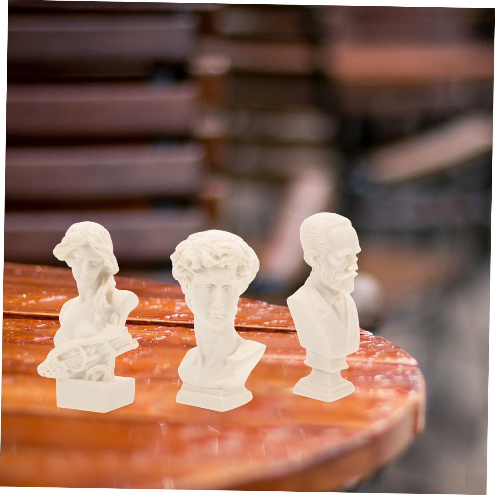 Artibetter Pequeña Estatua De Yeso Dibujo Cifra Busto Estatua Decoración del Hogar Figura Escultura Adorno del Hogar Bloque De Figuras De Aprendizaje 10 Piezas*4
