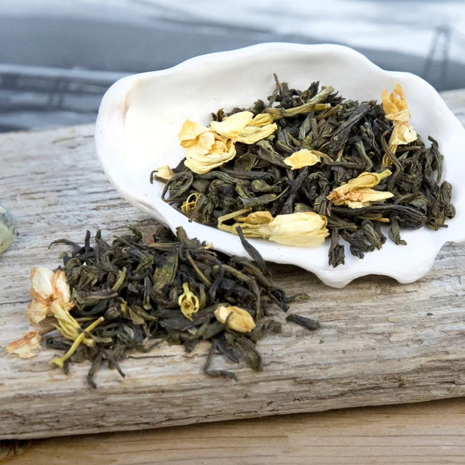Tè Verde al Gelsomino 500g | Miscela Rinfrescante e Aromatica, Antiossidante, per Relax e Metabolismo | Foglie Selezionate di Alta Qualità