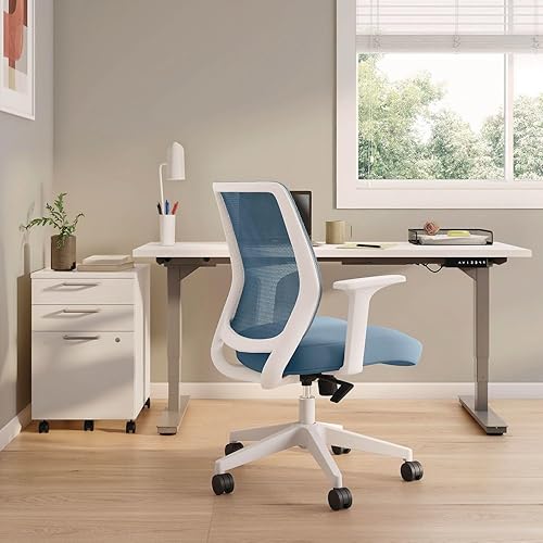 Miniatura 2 de Alera Wessex - Silla ergonómica de malla para oficina, silla giratoria de escritorio para computadora, altura de asiento ajustable, soporta hasta