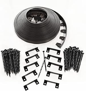 EasyFlex Heavy Duty No-Dig Edging Kit - 100 ft., Black﻿