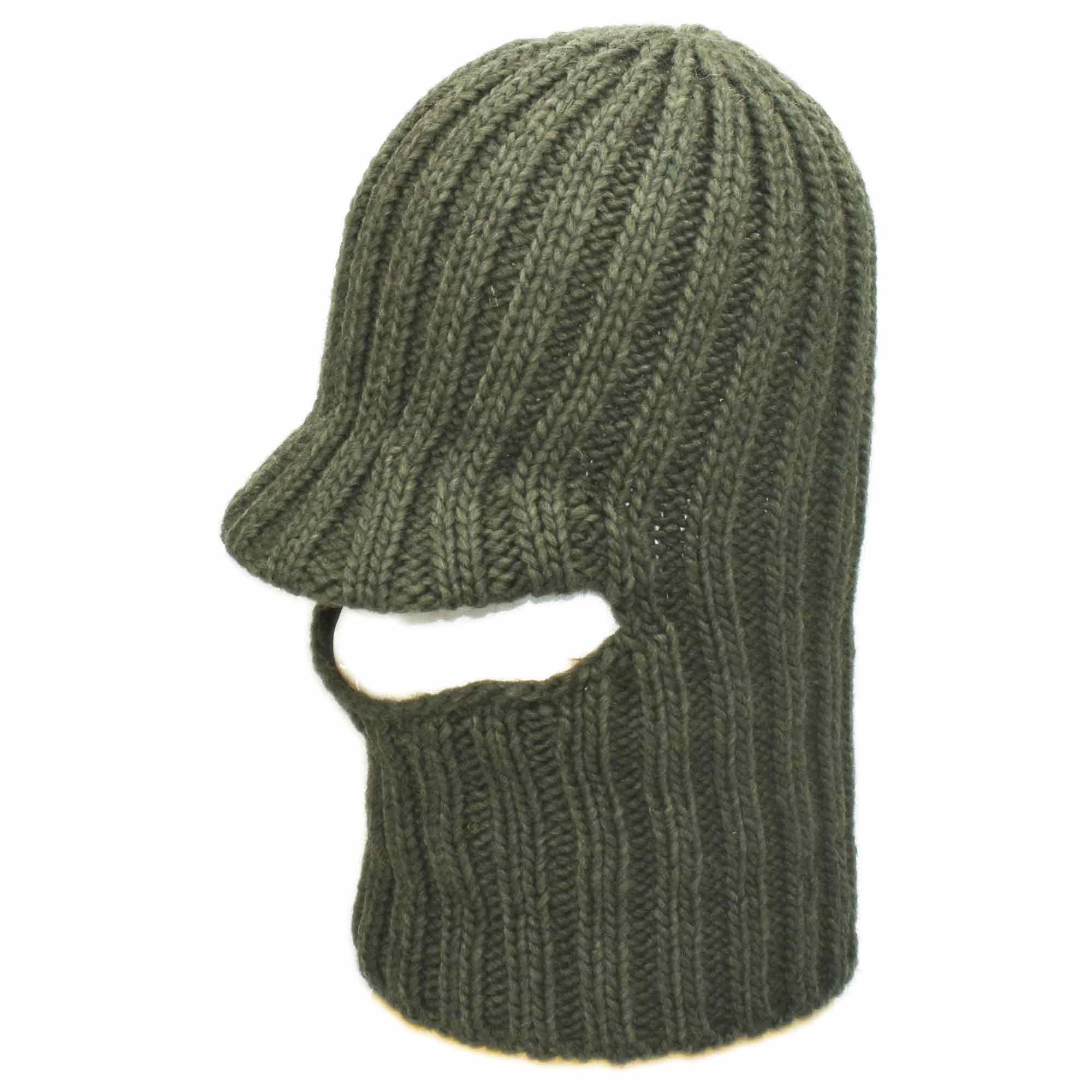 Melegari Gorro de punto Balaclava, Presolana | Pasamontañas Pesado | Gorro de Montaña Pesca y Caza | Fabricación Italiana | Unisex