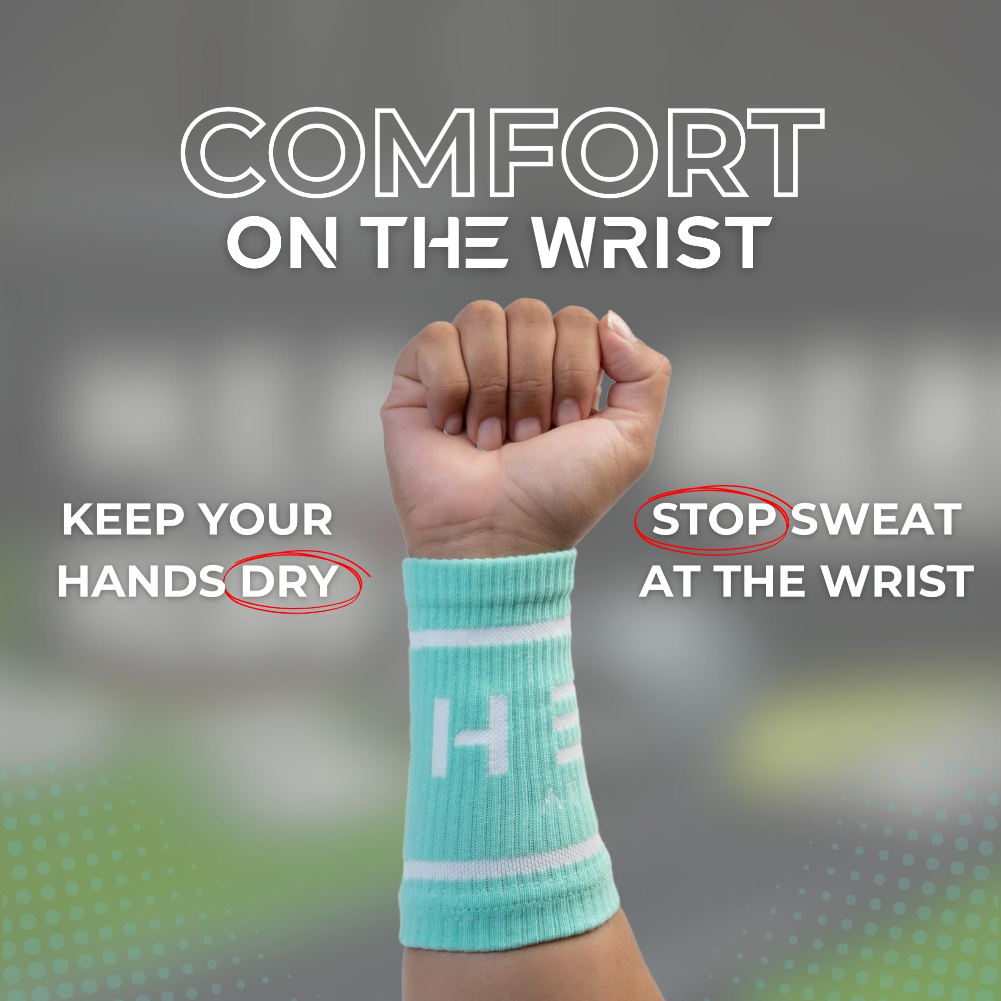 PICSIL Cotton Wrist Sweatbands, Absorbent And Stretchable Wrist Bands For Working Out, Wrist Sweat Bands For Fitness And Tennis, Anti Chafing Wristbands For Men And Women, 1 Pair (Burgundy