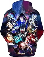 Vista 2 de Unisex Hoodie Pullover Sweatshirt 3D Printing Jujutsu Kaisen Anime Long Sleeve Hoodies