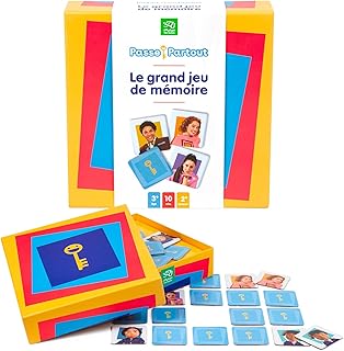 Pierre Belvédère - Passe-Partout - Le Grand Jeu de Mémoire - Jeu Classique avec des Cartes à l’Image des Personnages de l’Émission Pour les Enfants et la Famille - À partir de 3 ans - 410024