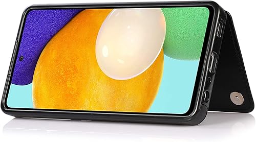 Vista 34 de Phone Case for Samsung Galaxy A52 5G/4G with Tempered Glass Screen Protector and Card Holder Wallet Cover Stand Flip Leather Cell Accessories Glaxay
