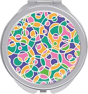 Overlapping Circles Portable Small Makeup Mir...