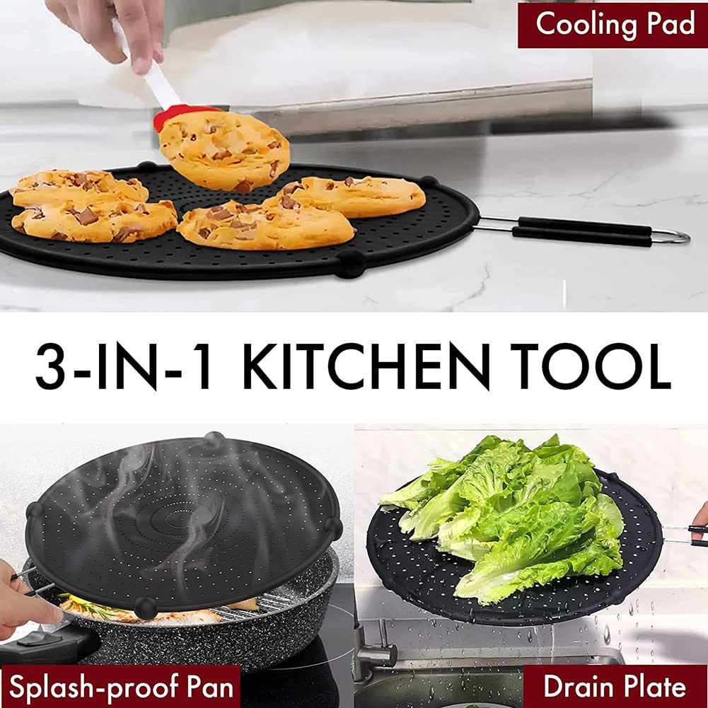 COLLBATH Protection contre les éclaboussures d'huile en silicone pour cuisine