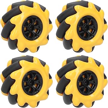 Mecanum Wheel 60mm, Smart Robot Car Parts, Robot Wheel Accessories Omnidirectional Wheel, Omnidirectional Intelligent Robot Car Parts Component Accessories(2)