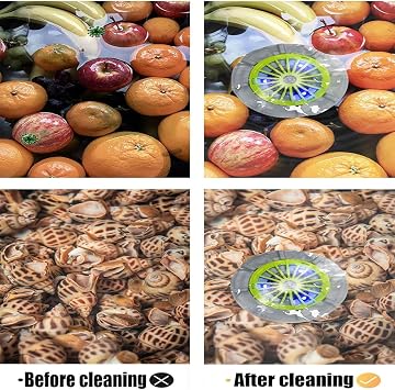 Efficient Portable Fruit and Vegetable Washers, 5 Type Fruit and Vegetable Washing Machine, Electric Fruit Cleaner for Washing Fruits, Vegetables, Grain, Meat, Water-Proof (A - Rechargeable)