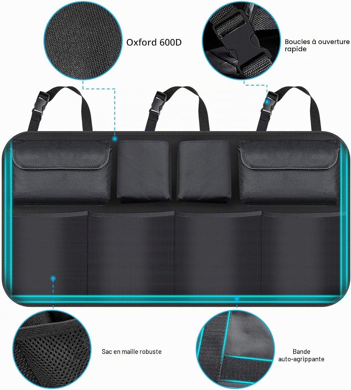 Organizador Maletero Coche para Seat Alhambra II (7N)