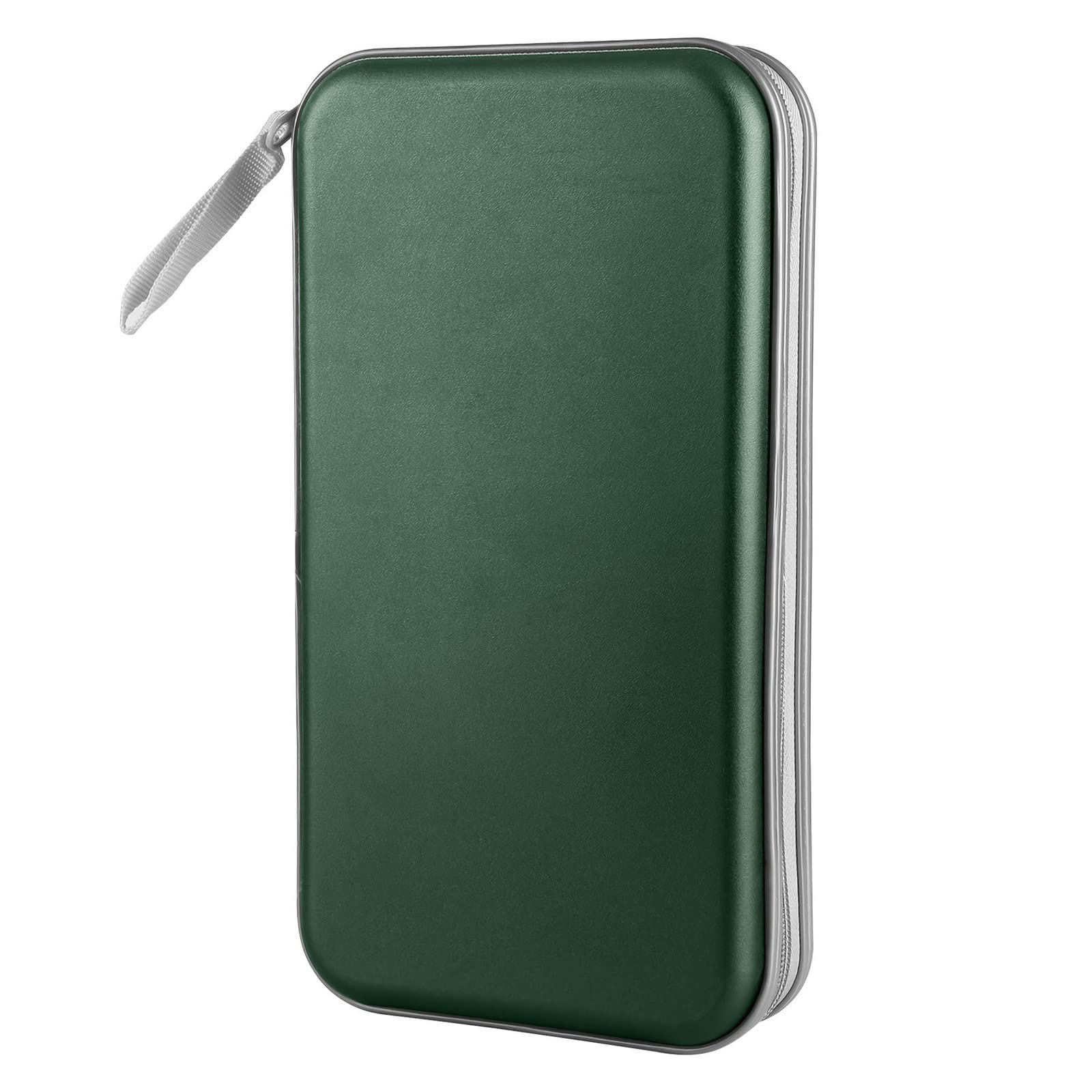 Siveit CD DVD Cases 96 Capacity Disc Storage Binder for Car(Dark Green)