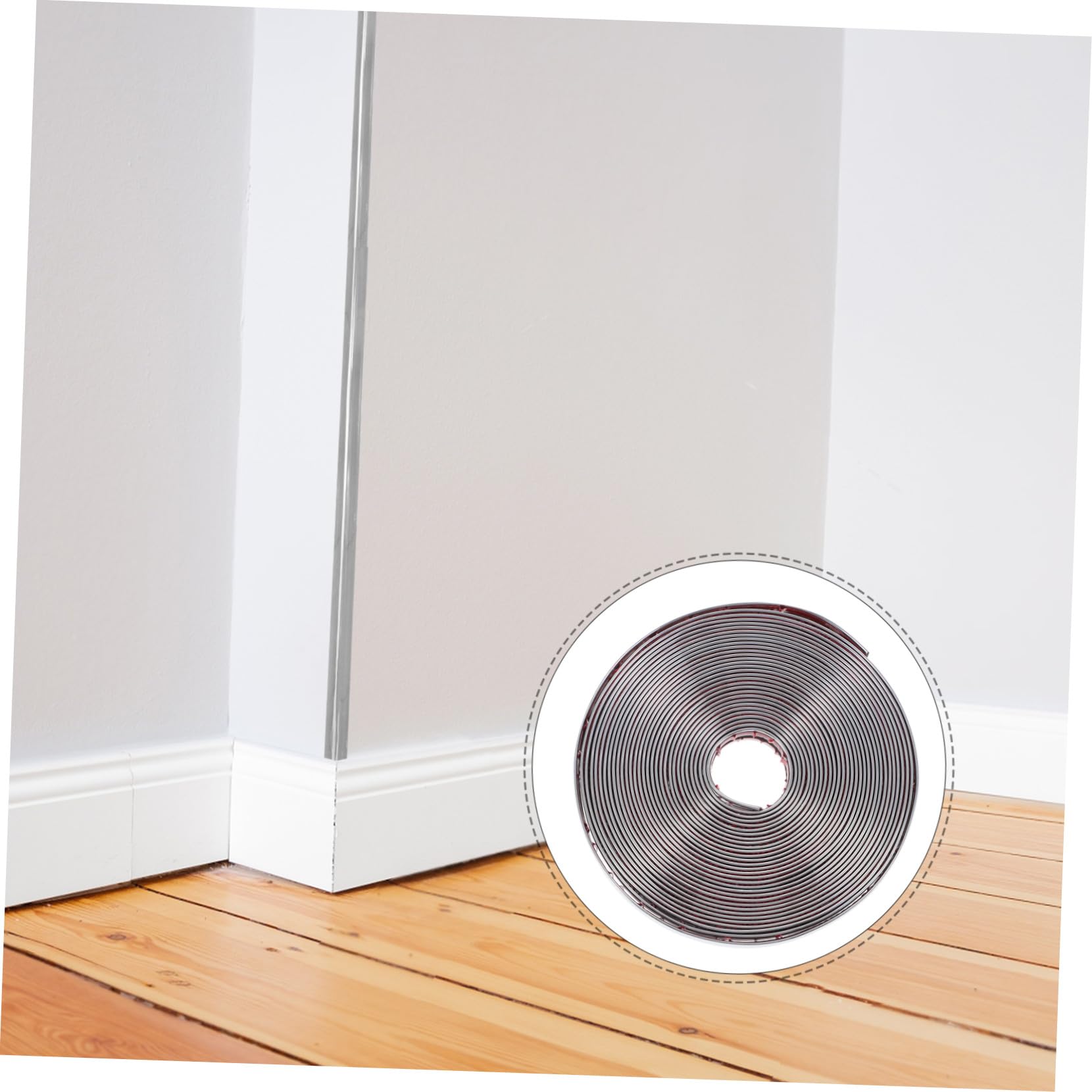HOMSFOU Moldura de Esquina Flexible y Autoadhesiva de Pvc para Protección de Paredes, Decoración Elegante para Cocina y Sala de Estar, Fácil de Instalar sin Perforaciones