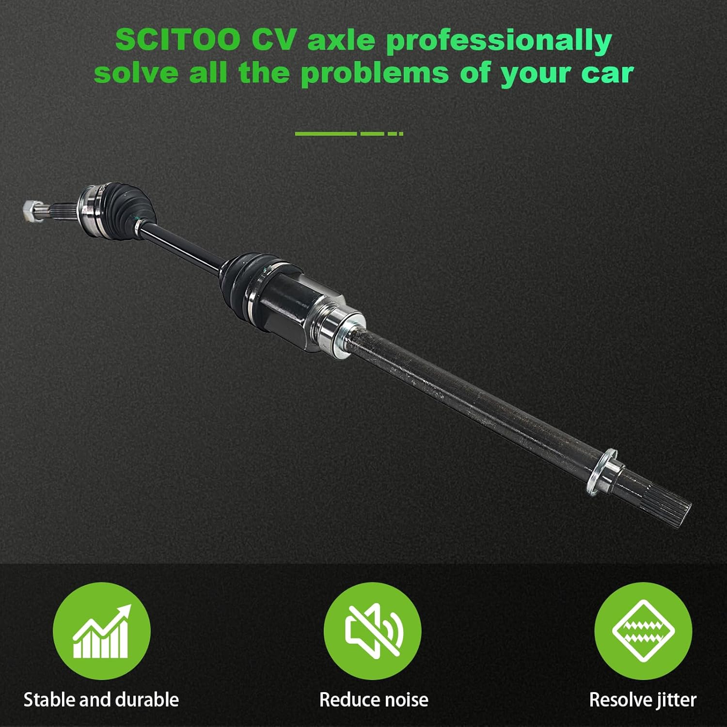 Front Right Passenger Side CV Axle Shaft Assembly fit for Nissan Rogue 2.5L NCV53055