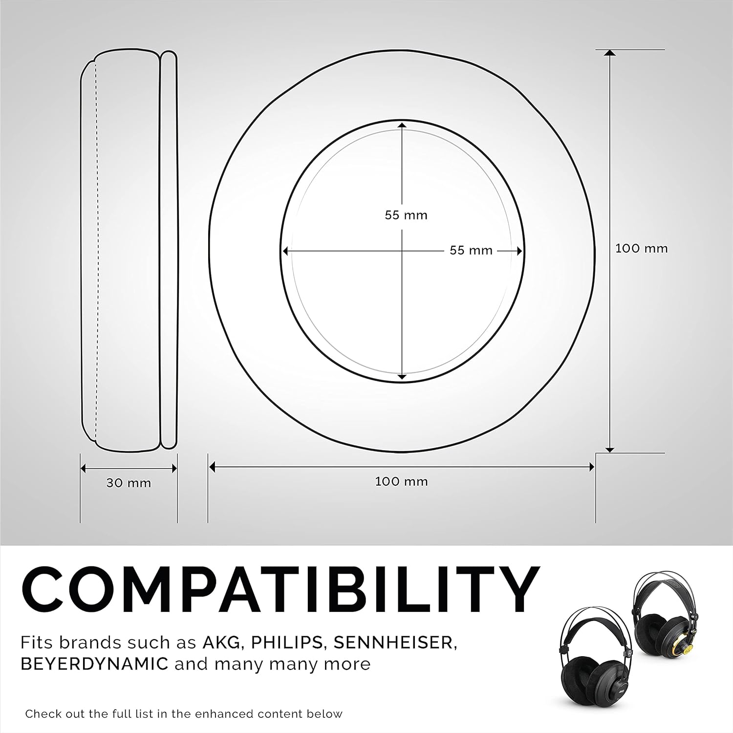 Lіmіtеd Dіѕсоunt BRAINWAVZ Round Velour Memory Foam Earpads - Suitable Many Large Headphones - SteelSeries, HD668B, ATH, AKG K553, HifiMan, ATH, Philips, Fostex, Sony Ear Pad & More