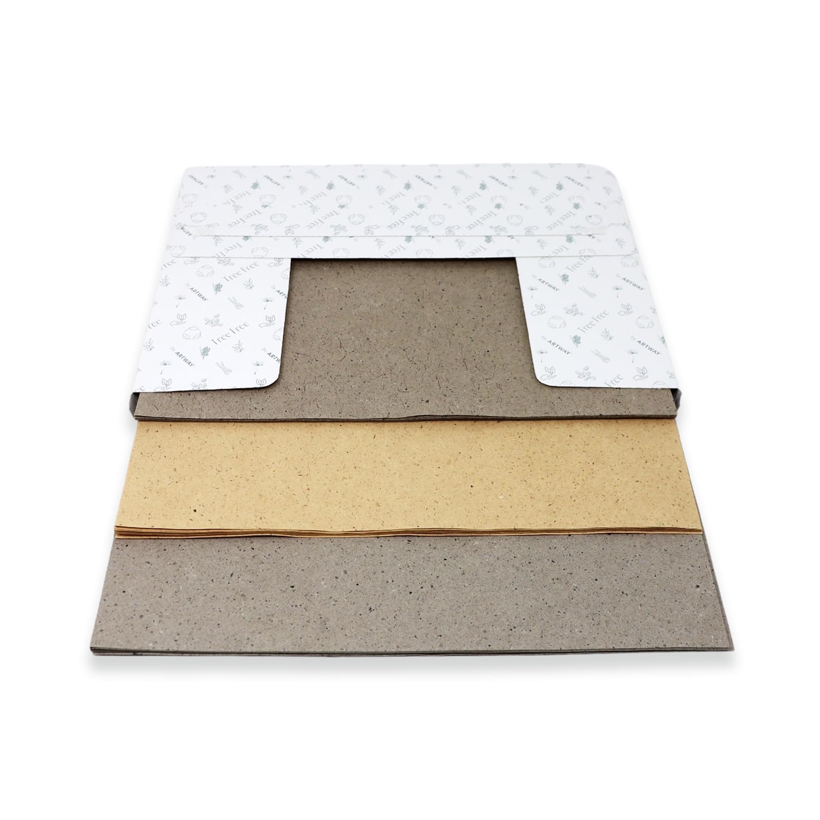 Artway Tree Free - Assorted - Printmaking, Arts & Crafts Paper - 24 Sheets of Plant Fibre Paper - A4-180gsm - Flax, Banana & Coconut - Image 4