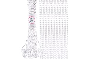 Faux Pearl Necklace Bulk Women Beads Necklaces for Flapper Tea Party Wedding...
