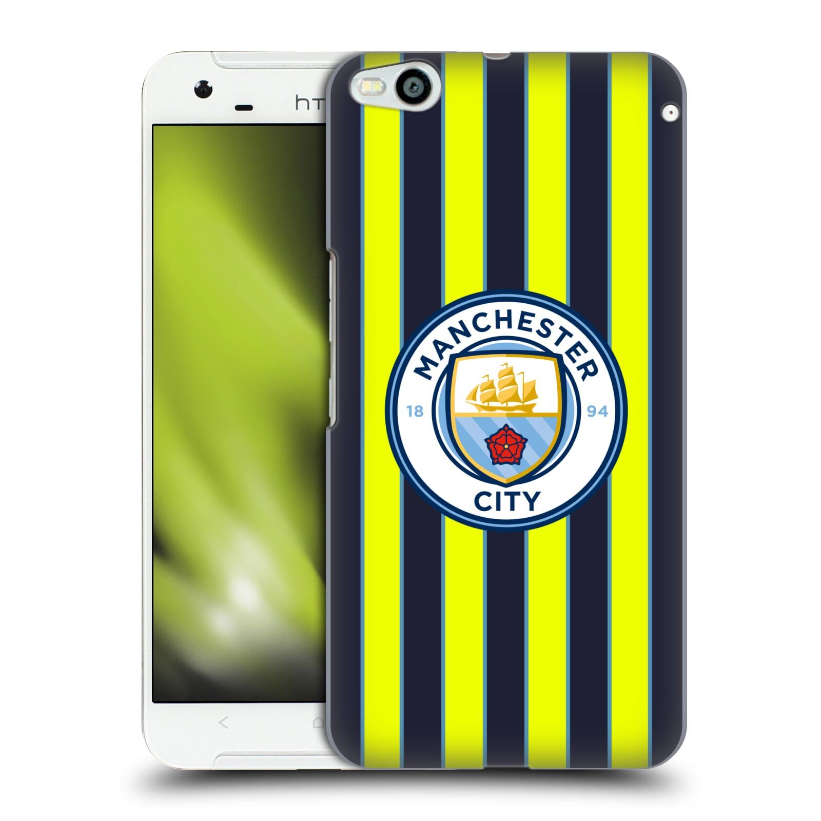 Head Case Designs Officially Licensed Manchester City Man City FC Away 2024/25 Badge Kit Hard Back Case Compatible with HTC One X9