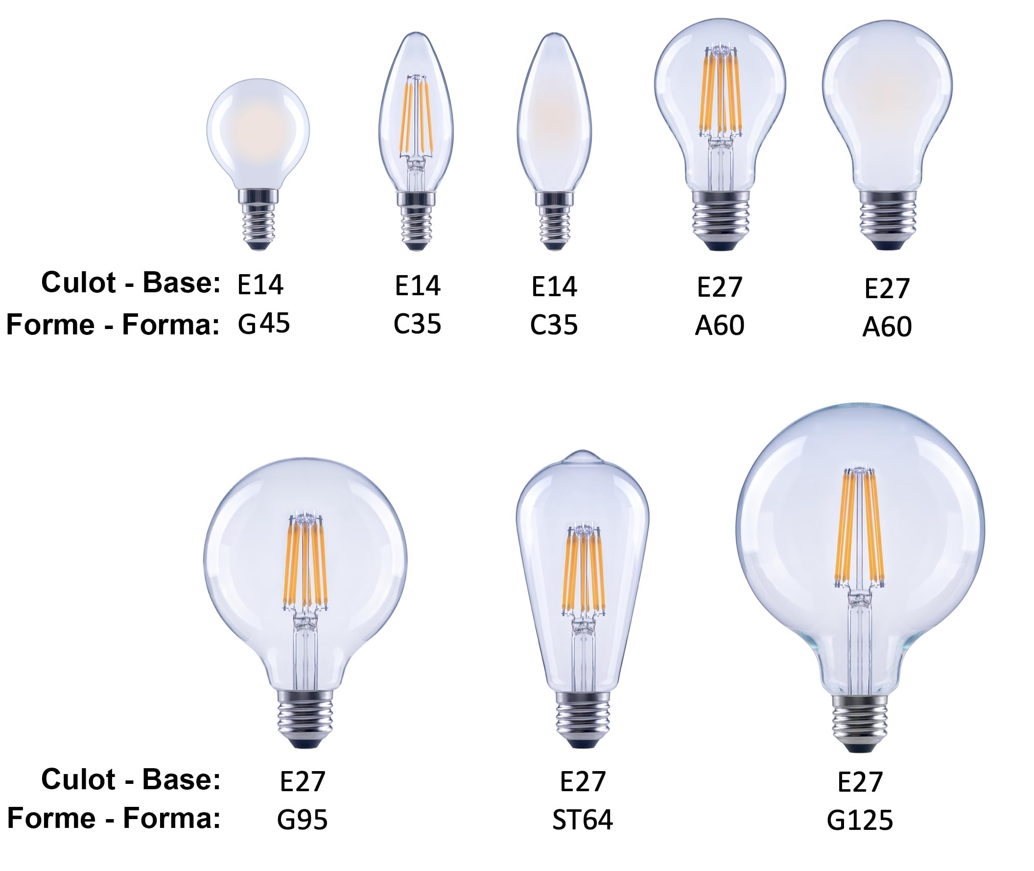 greenandco 4x bombilla de filamento LED | transparente | regulable | E27 G95 | 7,2W 1521lm | sustituye 100W | 3000K blanco cálido | 320° | 230V | sin parpadeo | Clase de eficiencia energética A