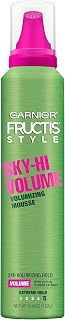 Garnier Fructis Sky-Hi Volume Mousse: 24-Hour Hold Volumizing Hair Mousse with Cotton Flower Extract, 6.4 oz