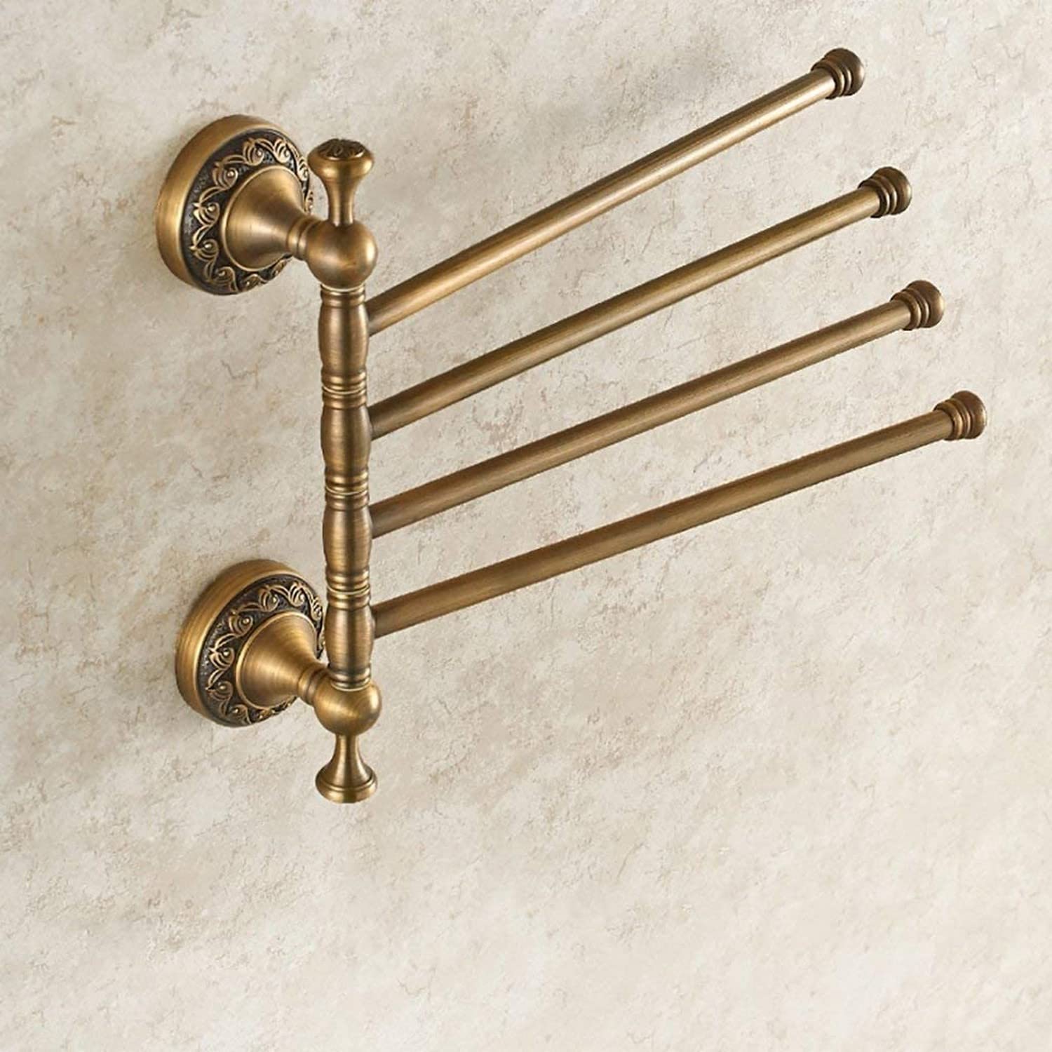 Porte-serviettes de cuisine et salle de bain avec étagère 4 barres