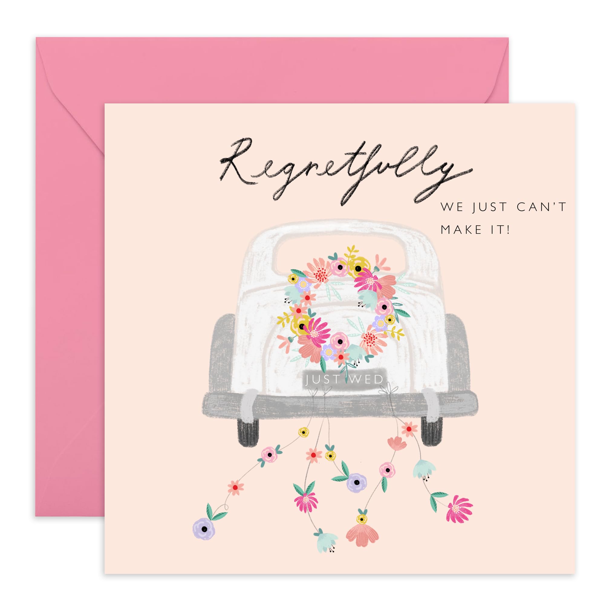 Wedding Invitation Only With Regrets Dusty Blue Box Acrylic Wedding