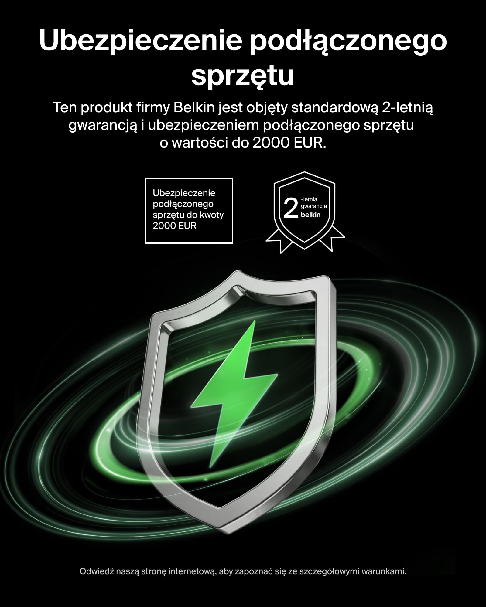Belkin BoostCharge Pro 2-portowa Ładowarka USB-C 67 W, Szybkie Ładowanie | Ładowarka GaN z 2 Portami USB-C Urządzeń MacBook, iPhone, iPad Pro, Chromebook, Samsung Galaxy, Pixel – Czarna